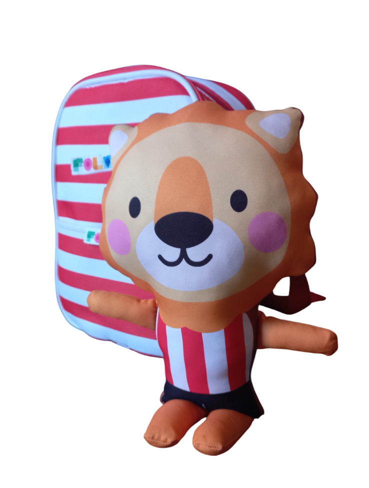 Mochila Rayas con León