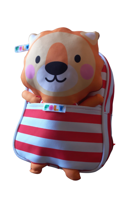Mochila Rayas con León