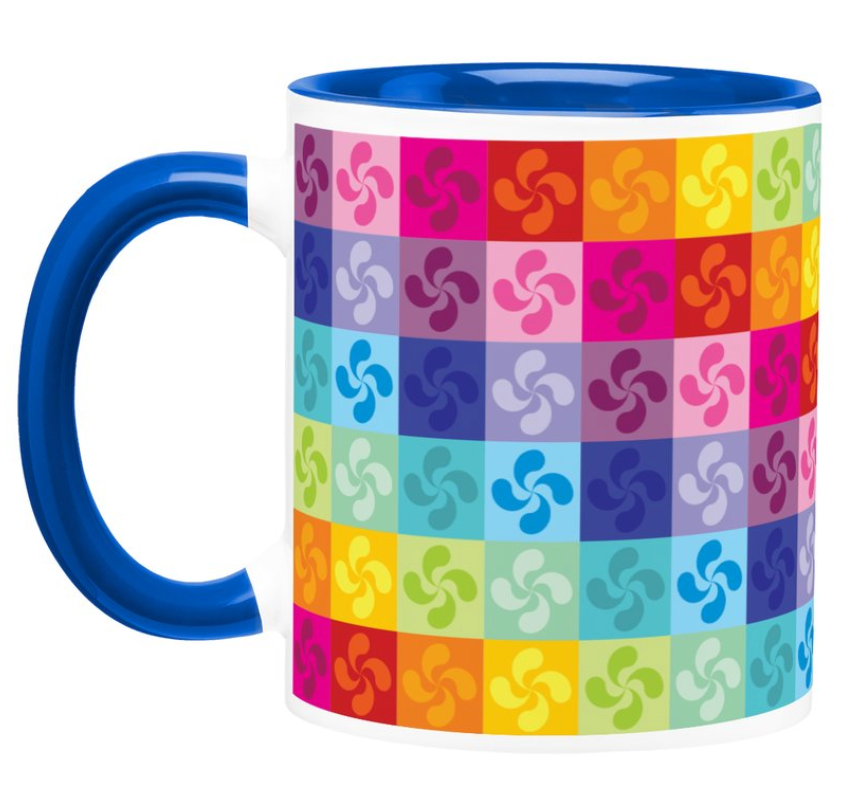 Tazón Lauburu Patchwork de colores