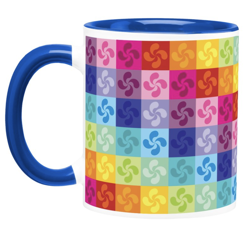 Tazón Lauburu Patchwork de colores