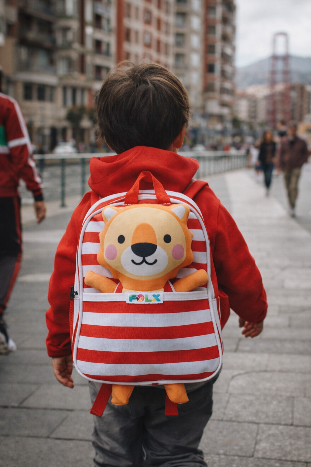 Mochila Rayas Rojiblancas