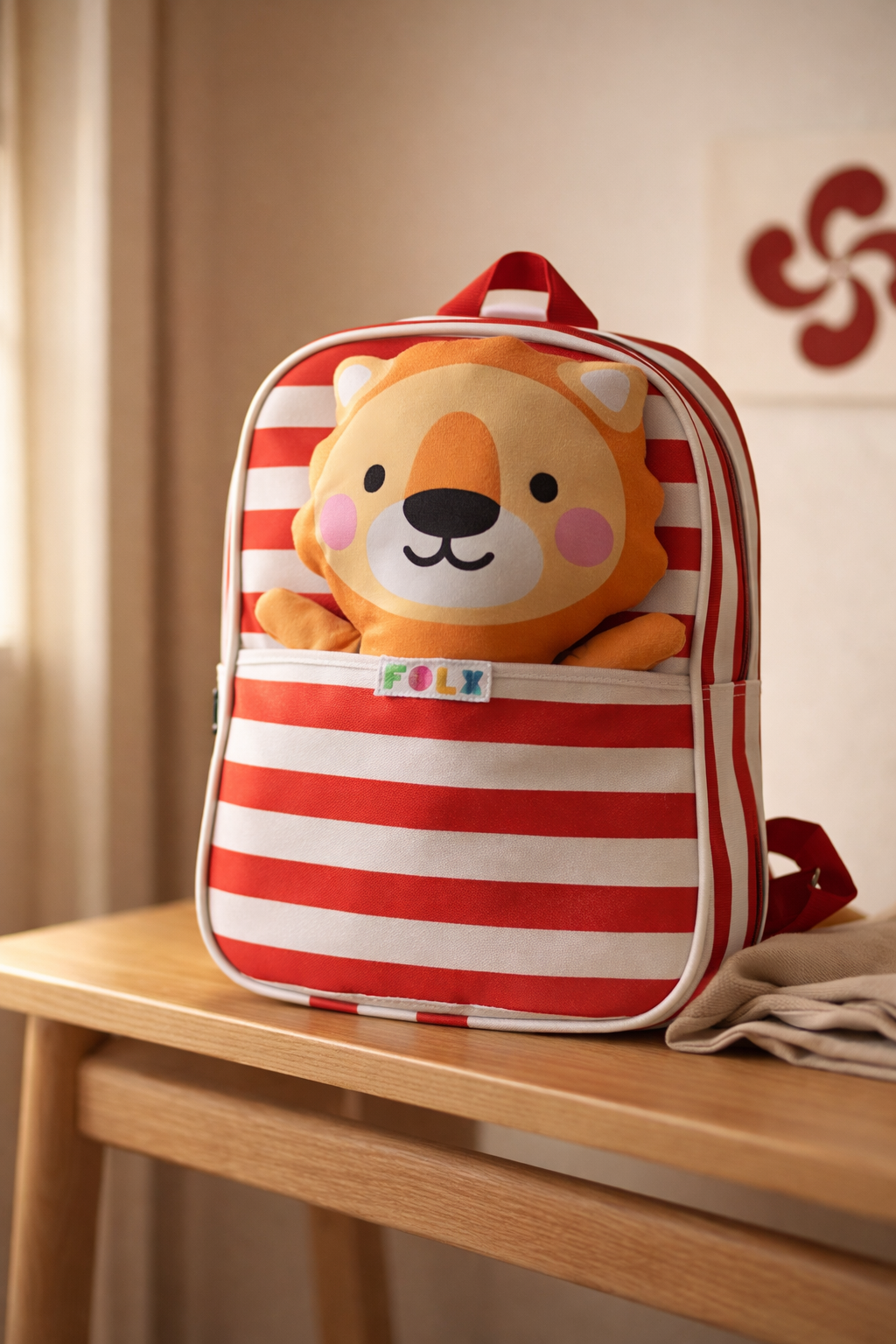 Mochila Rayas Rojiblancas