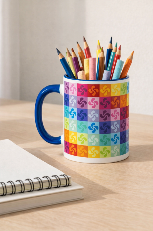 Tazón Lauburu Patchwork de colores