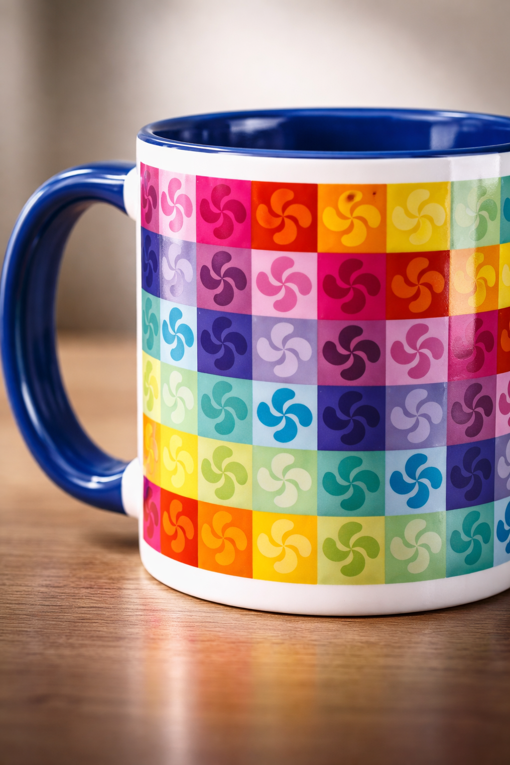 Tazón Lauburu Patchwork de colores